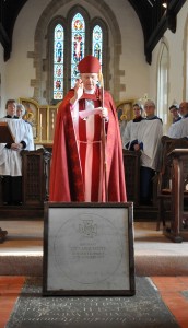 Bishop Colin of Dorchester dedicates the VC paving slab